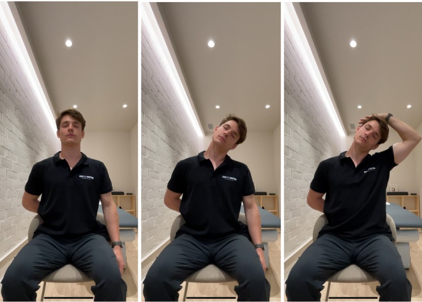 Estirament de la musculatura del coll