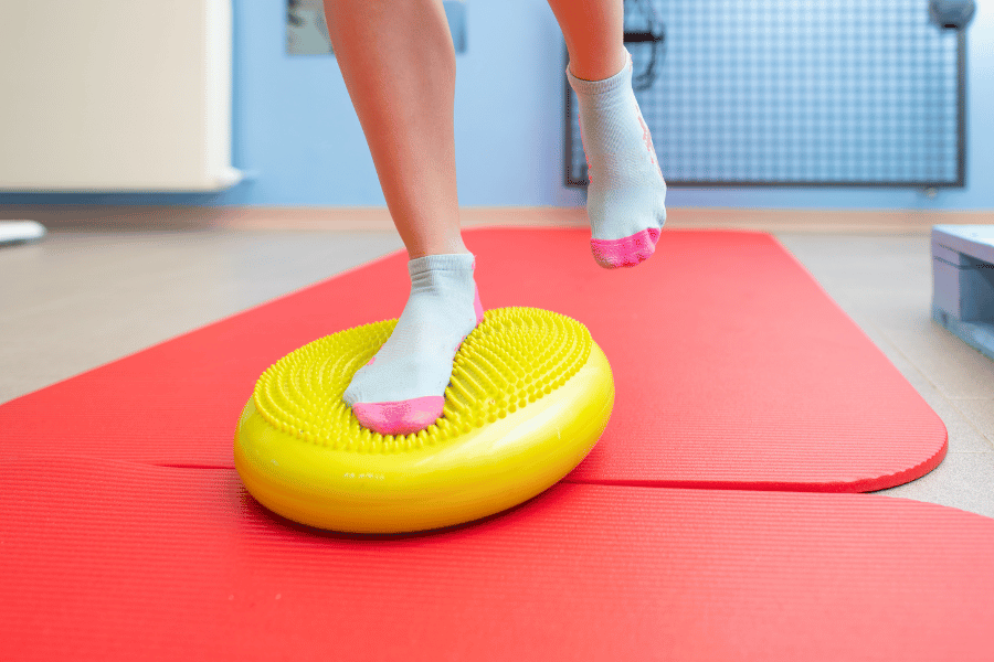 ejercicios esguince tobillo propiocepcion